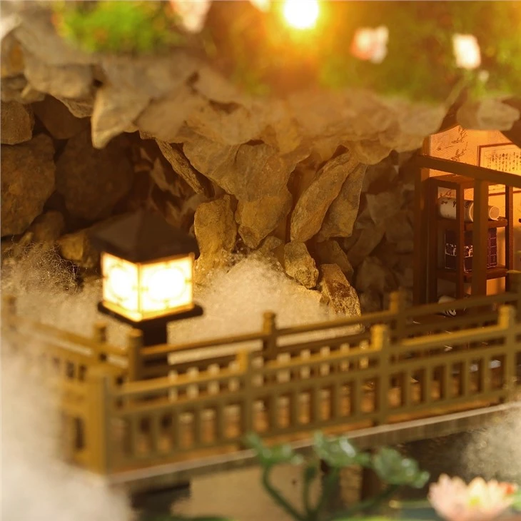 Big Size Chinese Villa Style Miniature Dollhouse Diy House